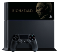 PS4 with HDD Bay Cover Biohazard - Jet Black