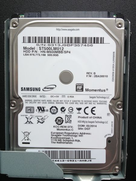 File:Seagate -Samsung- ST500LM012 - HN-M500MBB-SP4 rev.B - firmware 2BA30010.jpg