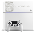 PS4 with HDD Bay Cover Biohazard alt - Glacier White
