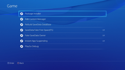 Debug Settings - PS4 Developer wiki