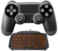 Nyko QWERTY keyboard, to be connected to a DS4