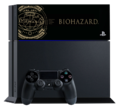 PS4 with HDD Bay Cover Biohazard alt - Jet Black