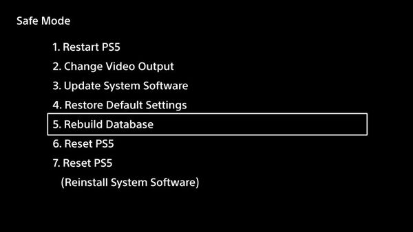 how to reboot your ps5 in safe mode